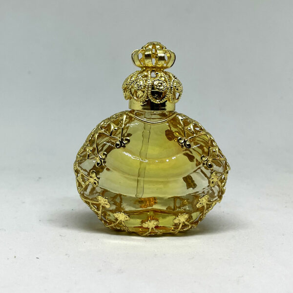Flacon de parfum en verre jaune