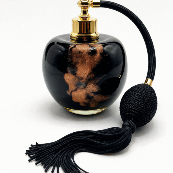Vaporisateur en verre "Constellation Noire" pièce unique